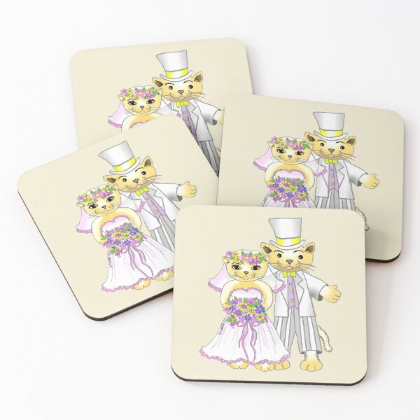 Item preview, Cat Bride and Groom  designed and sold by artmuvz.