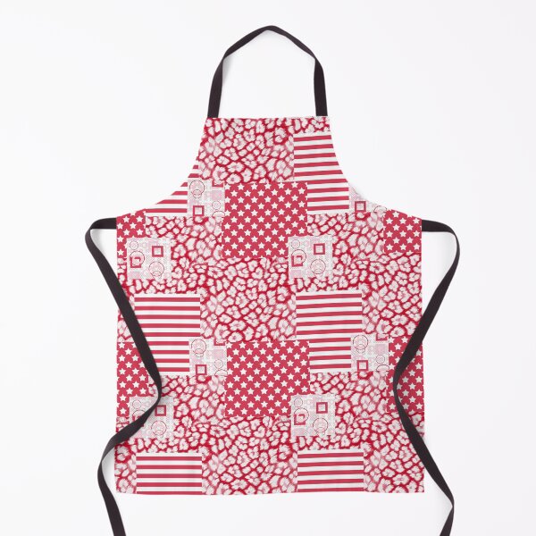 Item preview,  Red and white patchwork rustic designed and sold by fuzzyfox.