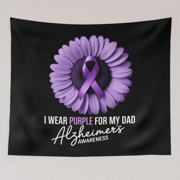 Item preview, I Wear Purple For My Dad Alzheimer's Awareness designed and sold by brynatshop.