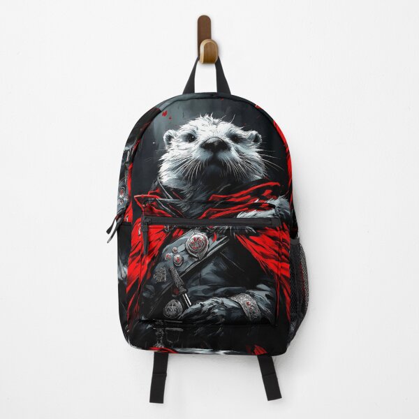 Item preview, Anime King Crimson Warrior Sea Otter Embracing Epic Fantasy Adventure designed and sold by mildaclairmo.