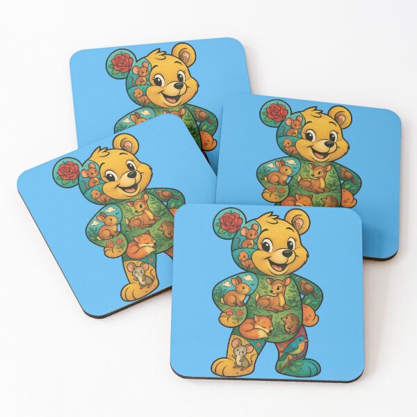 Item preview, whimsical bear collage designed and sold by Mindful56.