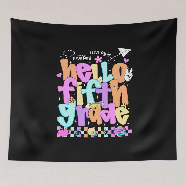 Item preview, Hello Fifth Grade First Day of Back To School Teacher Girls Kids designed and sold by TalalosART.