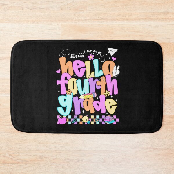 Item preview, Hello Fourth Grade First Day of Back To School Teacher Girls Kids designed and sold by TalalosART.