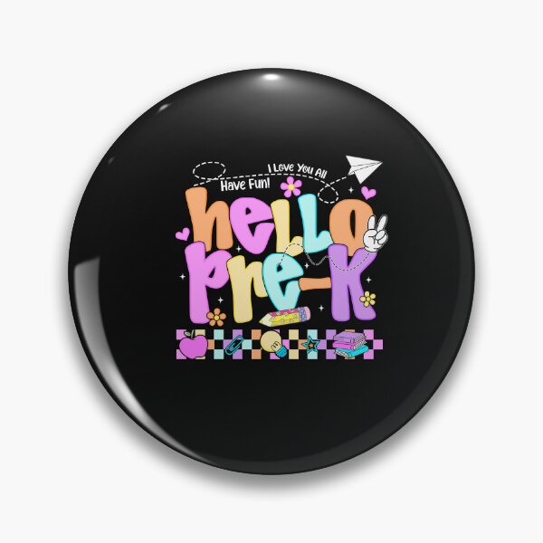 Item preview, Hello Pre-K First Day of Back To School Teacher Girls Kids designed and sold by TalalosART.