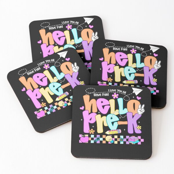 Item preview, Hello Pre-K First Day of Back To School Teacher Girls Kids designed and sold by TalalosART.
