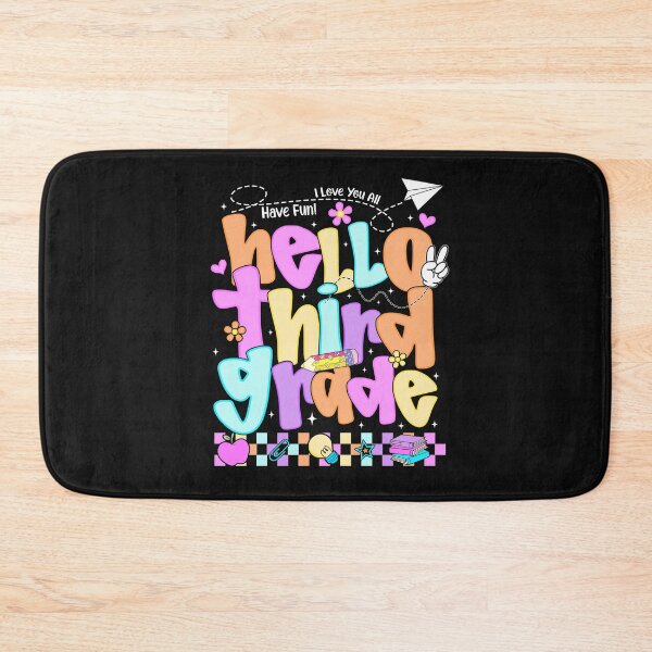 Item preview, Hello Third Grade First Day of Back To School Teacher Girls Kids designed and sold by TalalosART.