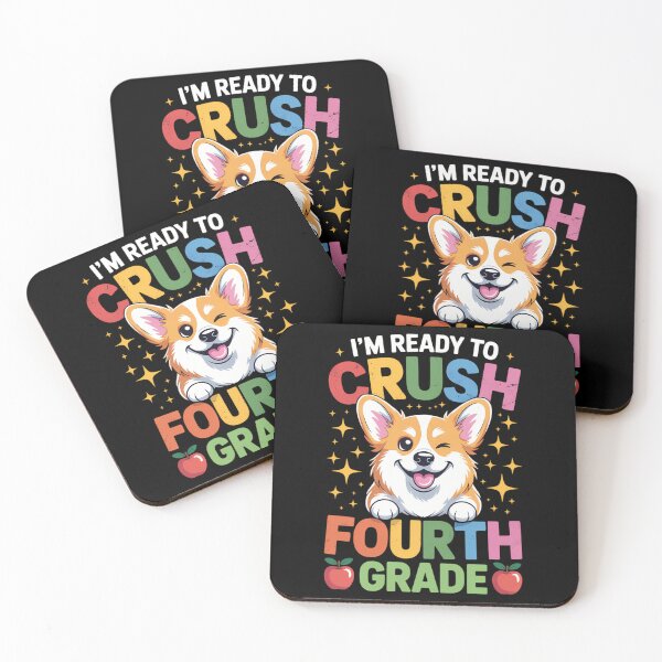 Item preview, Back To School Ready To Crush Fourth Grade Sushi Corgi Dog designed and sold by brynatshop.