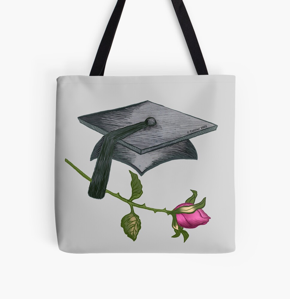 Grad Cap tote bag