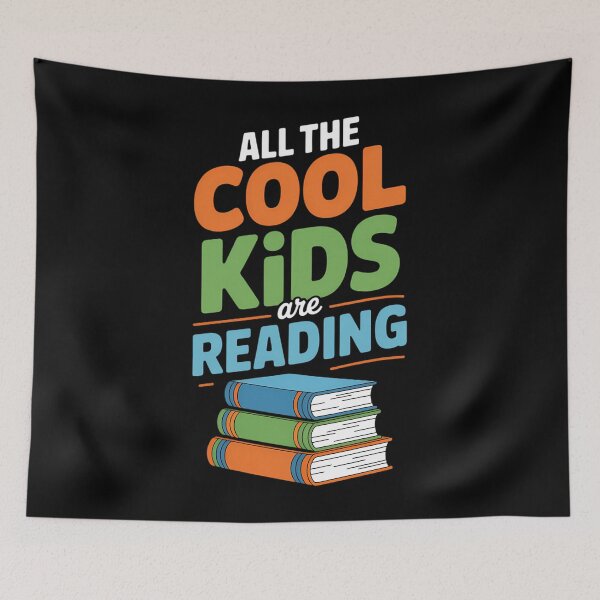 Item preview, All The Cool Kids Are Reading Book Reading Teacher School designed and sold by brynatshop.
