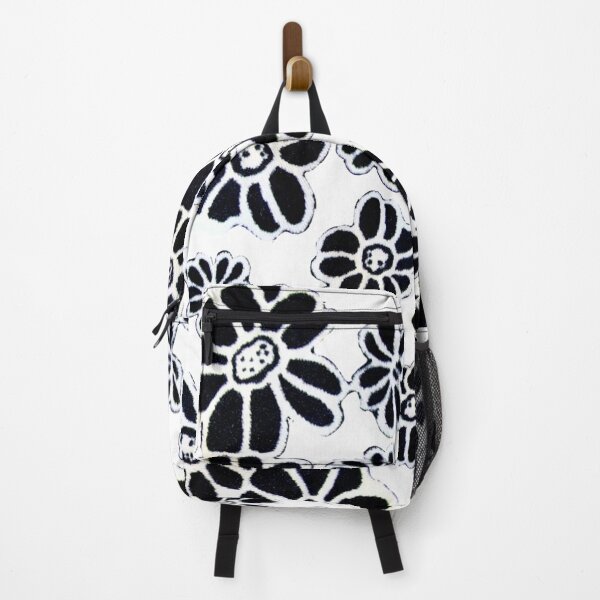 Item preview, Black Flowers 1960s inspired Digital Design ldandrade designed and sold by Licorice Moon.