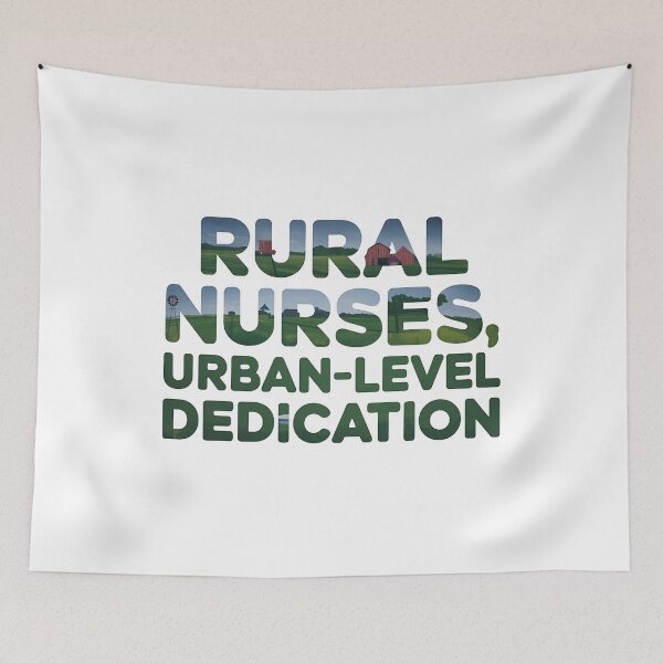 Item preview, Rural Nurses: Urban-Level Dedication - Healthcare Hero designed and sold by CuteDesignables.