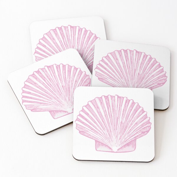 Item preview, Pink Sea Scallop Shell Sketch designed and sold by Candice Davis.