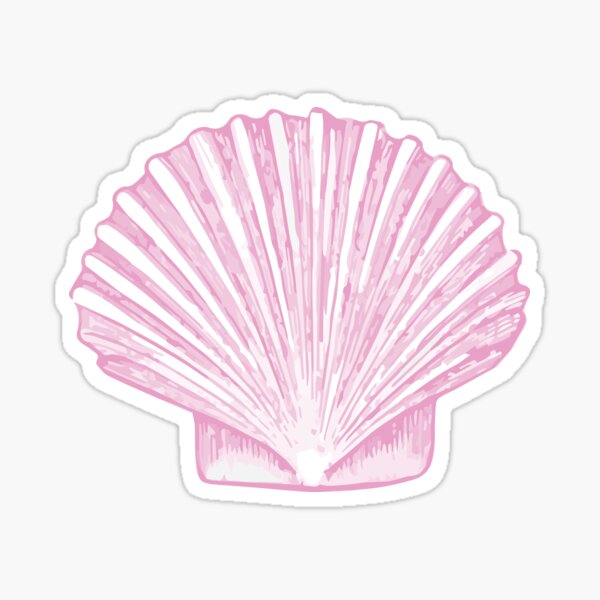 Item preview, Croquis de coquille Saint-Jacques rose designed and sold by Candice Davis.