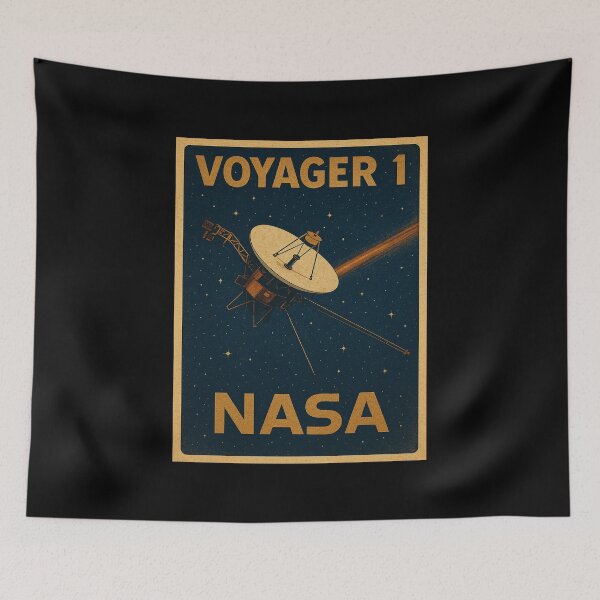 Item preview, Voyager 1 Retro NASA Space Design designed and sold by LunarMuttDesign.