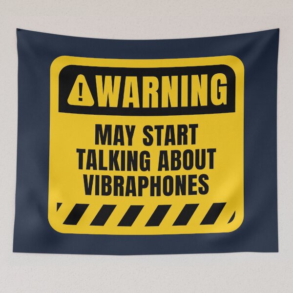 Item preview, Vibraphones Lovers Warning Sign designed and sold by MaryAller.