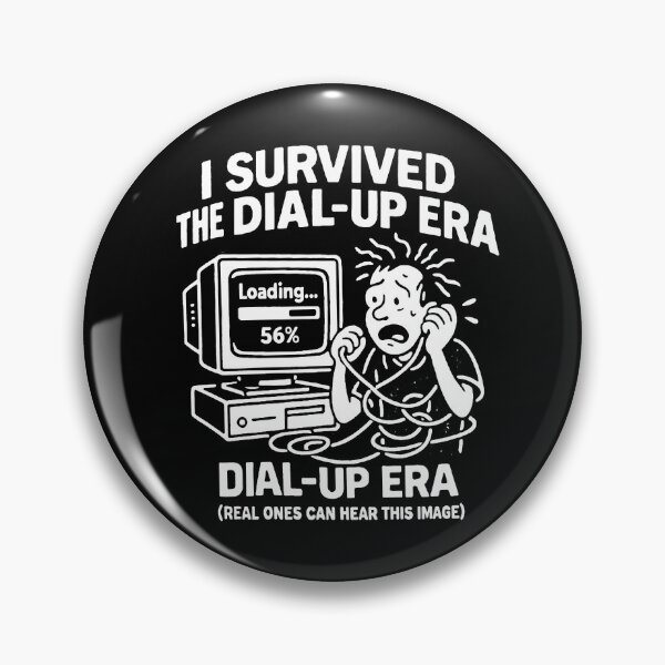 Item preview, I Survived the Dial-Up Era - Funny Graphic T-Shirt designed and sold by C-Town Tees.