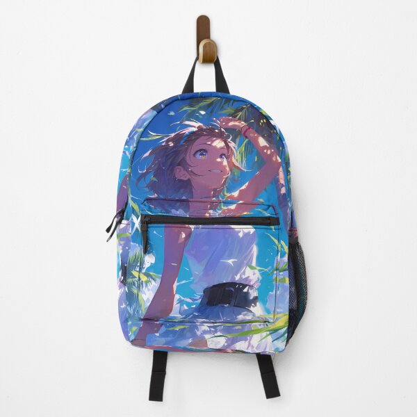 Item preview, Mikuru Asahina The Natsuki Summer Breeze Adventures Tropical Beach Happy Anime Girl Art designed and sold by juniorcastros.