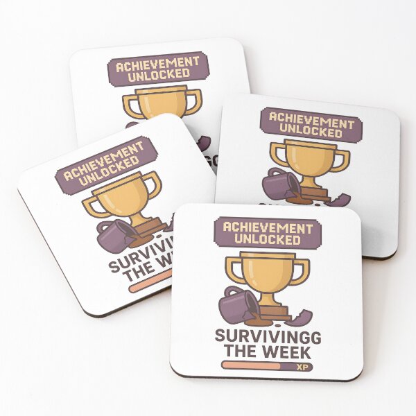 Item preview, Surviving the week = achievement unlocked designed and sold by Uglyandcute.