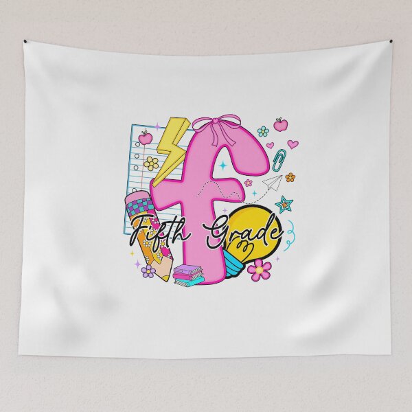 Item preview, Preppy Fifth Grade Teacher 5th Grade Girls Kids Back to School designed and sold by TalalosART.