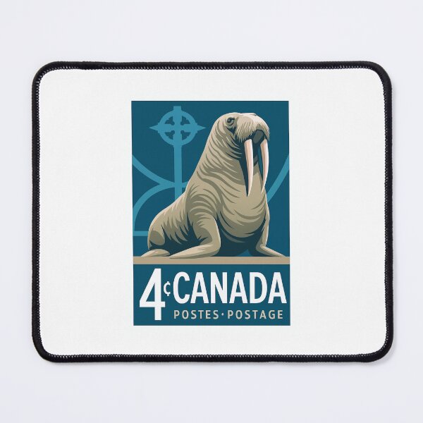Item preview, Canada Walrus Stamp Poster designed and sold by retrographics.