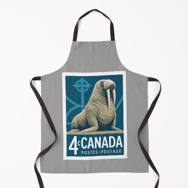 Item preview, Canada Walrus Stamp Poster designed and sold by retrographics.