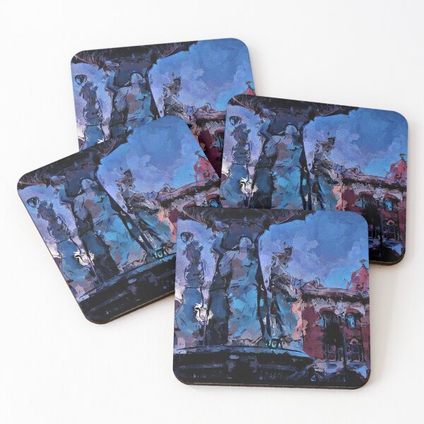 Item preview, Impressionist Painting of the Alexandra Fountain at View Point - Bendigo, Victoria, Australia designed and sold by Steven Jodoin.