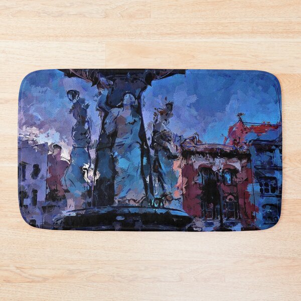 Item preview, Impressionist Painting of the Alexandra Fountain at View Point - Bendigo, Victoria, Australia designed and sold by Steven Jodoin.