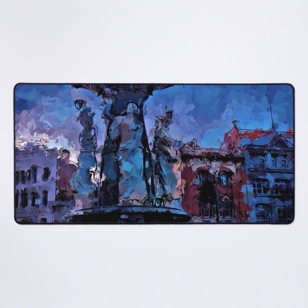 Item preview, Impressionist Painting of the Alexandra Fountain at View Point - Bendigo, Victoria, Australia designed and sold by Steven Jodoin.