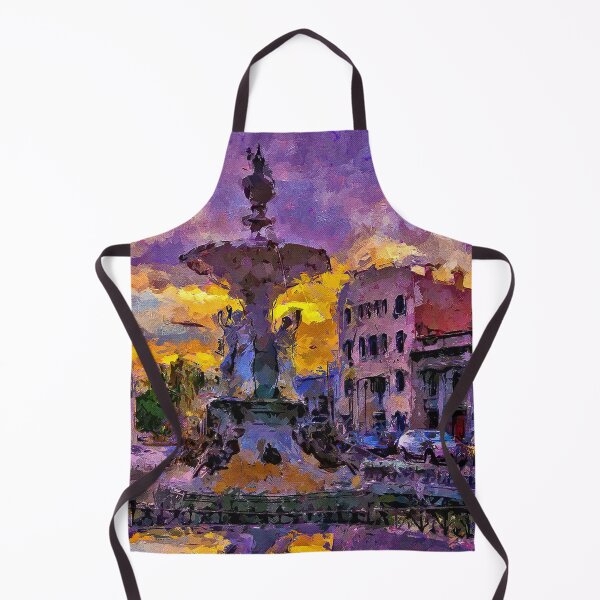 Item preview, Impressionist Painting of Sunset at View Point and the Alexandra Fountain - Bendigo, Victoria, Australia designed and sold by Steven Jodoin.