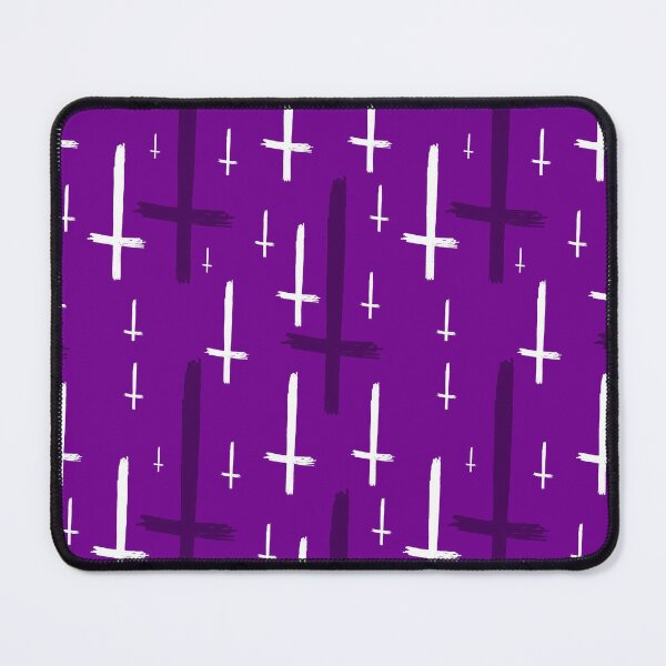 Item preview, upside down inverted cross purple designed and sold by Gossip Rag.