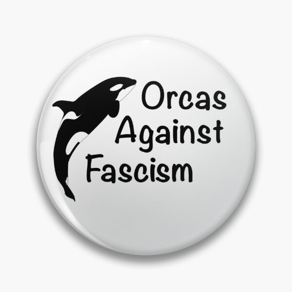 Item preview, Orcas Against Fascism designed and sold by LegallyAlex.