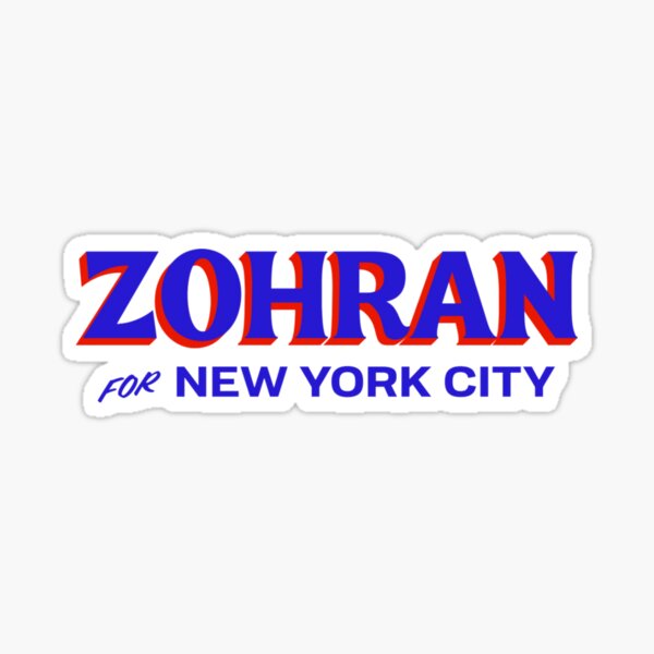 Item preview, Zohran für NYC Bürgermeister – Blauer Text designed and sold by Wick Designs.
