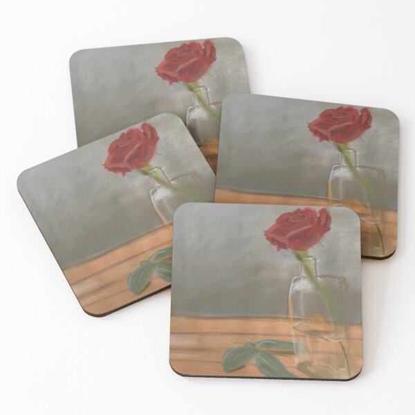 Item preview, Rose in glass still life designed and sold by ArtBarnSoph.