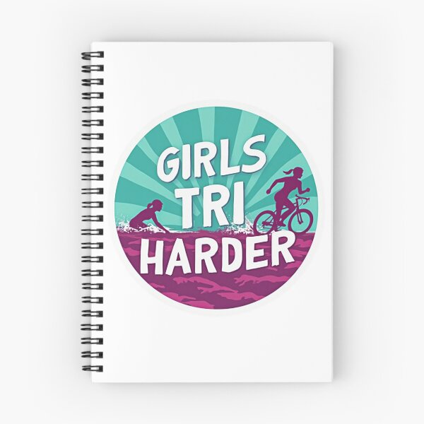Item preview, Girls Tri Harder – Fearless. Fierce. Focused. designed and sold by Triathlongram.