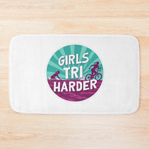 Item preview, Girls Tri Harder – Fearless. Fierce. Focused. designed and sold by Triathlongram.