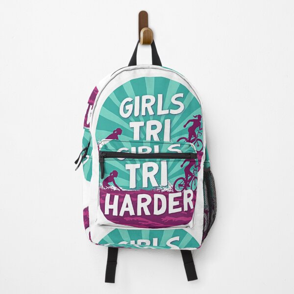 Item preview, Girls Tri Harder – Fearless. Fierce. Focused. designed and sold by Triathlongram.
