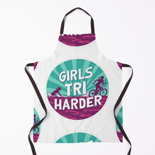 Item preview, Girls Tri Harder – Fearless. Fierce. Focused. designed and sold by Triathlongram.