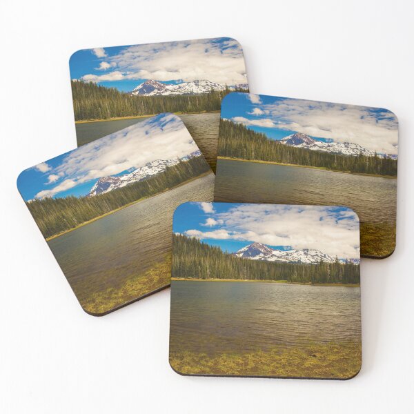 Item preview, Portrait of the Sisters Mountains at Hand Lake designed and sold by jklune.