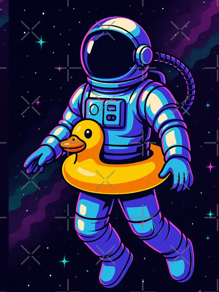 Thumbnail 5 of 5, iPhone Case, astronaut with duck float designed and sold by InfinityElement.