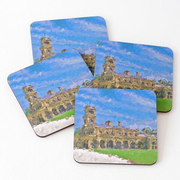 Item preview, Impressionist Painting of the Werribee Mansion - Werribee, Victoria, Australia designed and sold by Steven Jodoin.