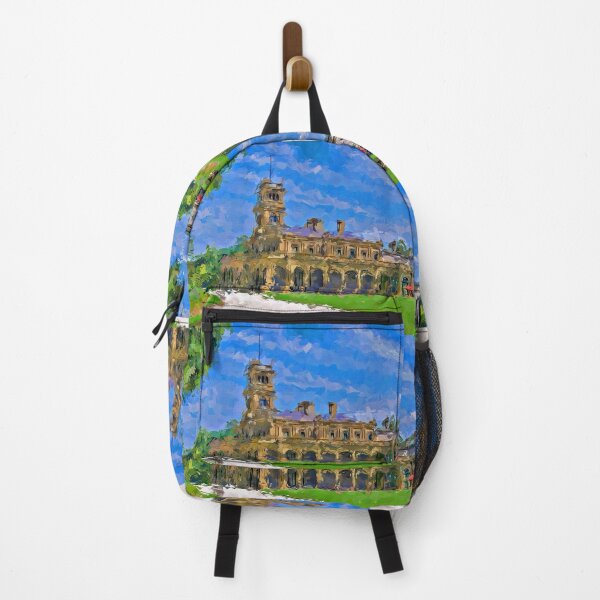 Item preview, Impressionist Painting of the Werribee Mansion - Werribee, Victoria, Australia designed and sold by Steven Jodoin.
