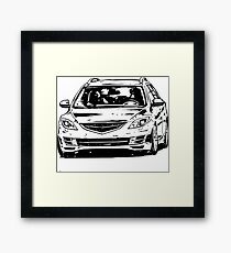 Mazda6 GH & quot; Dirty Style & quot; Framed Print