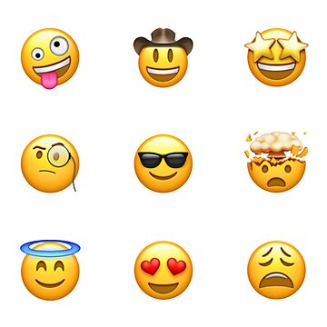 Vorschaubild zum Design Zufälliges Emoji-Aufkleberpaket (9) von emileeannew