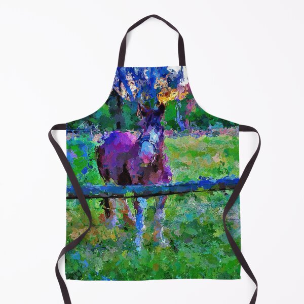 Item preview, Impressionist Painting of Clydesdales in Strathfieldsaye at Sunset - Strathfieldsaye, Victoria, Australia designed and sold by Steven Jodoin.