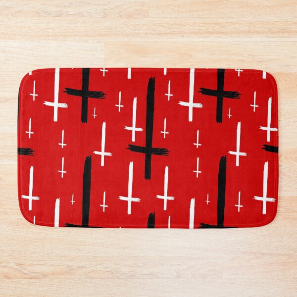 Item preview,  upside down inverted cross red black designed and sold by Gossip Rag.