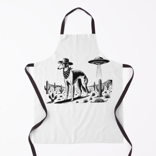 Item preview, Vintage Retro Borzoi UFO Western Country Wild West Dog Mom Dad designed and sold by Kimberley King Art King Art.