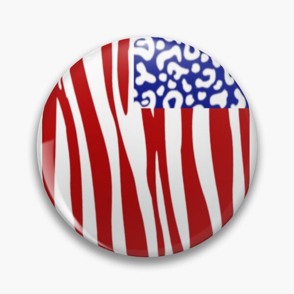Artikelvorschau, Amerikanische Flagge im Animal Print entworfen und verkauft von SmoothArt5.