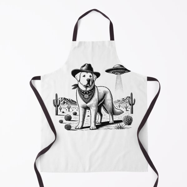Item preview, Vintage Retro Central Asian Shepherd UFO Western Country Wild West Dog Mom Dad designed and sold by Kimberley King Art  King Art.