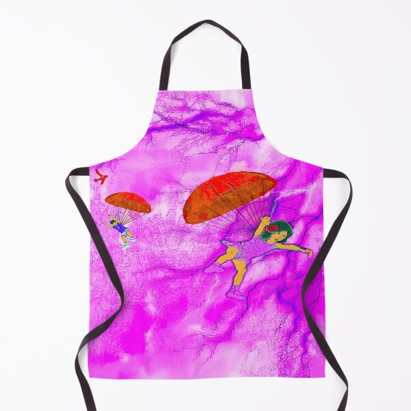 Item preview, Kids parachuting through a dramatic sky designed and sold by UncleBunkle.