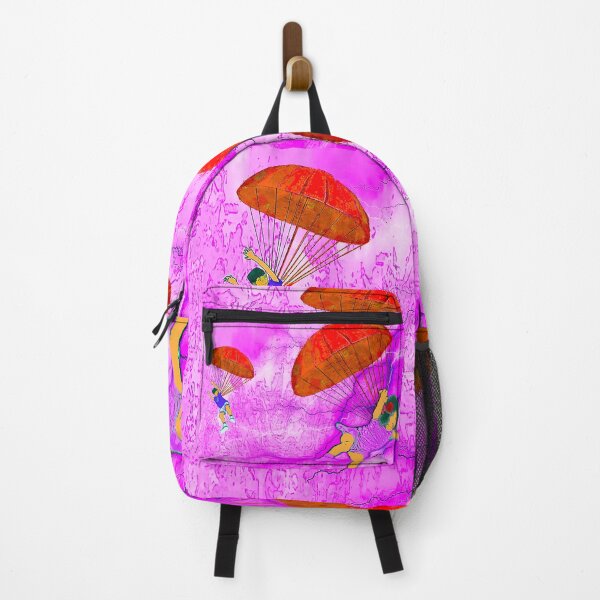 Item preview, Kids parachuting through a dramatic sky designed and sold by UncleBunkle.
